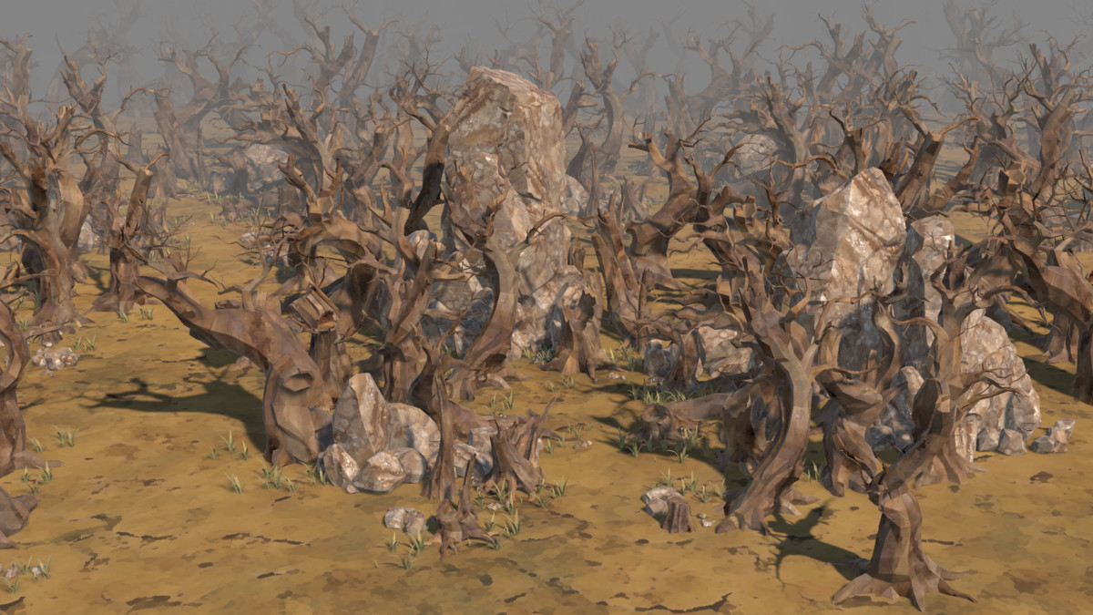LowPoly Nature DeadTree