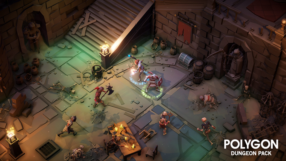 Value Bundle – POLYGON Dungeons Pack and Fantasy Dungeon Map