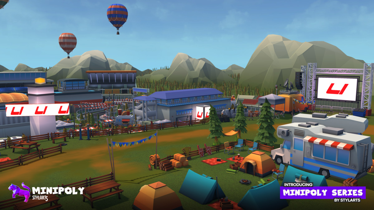 Minipoly Series - Race Track ( Stylized Lowpoly Environment ), image 18