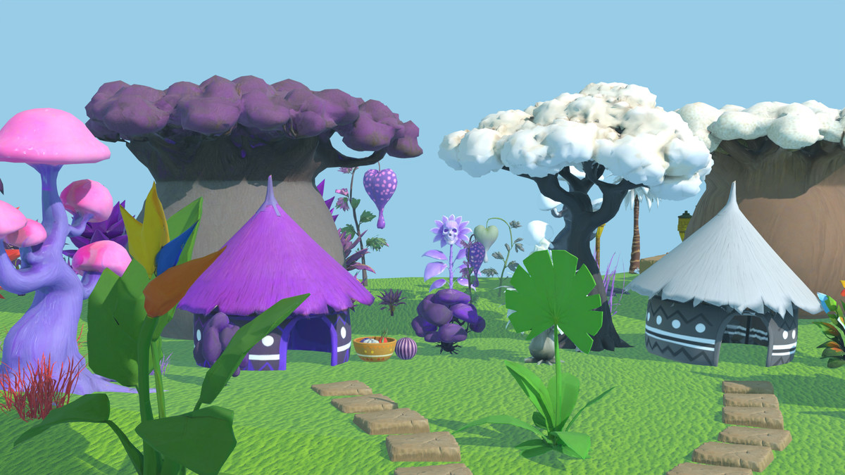 Tropical Tiki Jungle Deluxe Stylized Low Poly Modular Model Pack