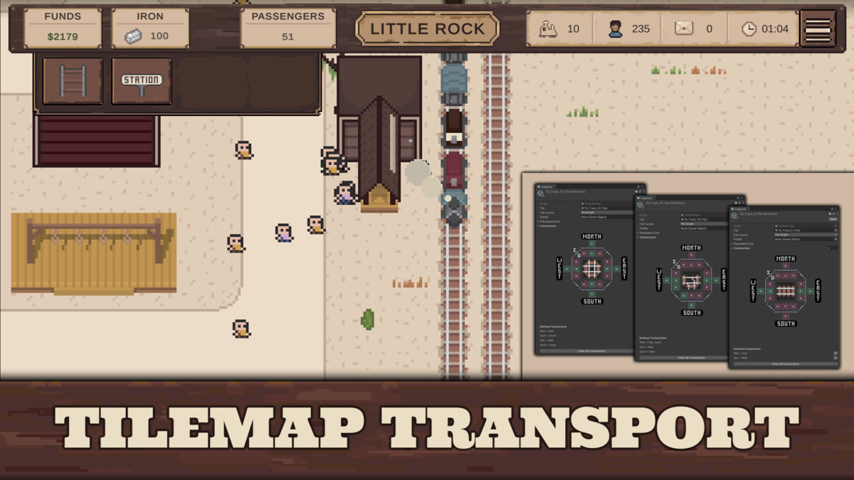 Tilemap Transport - Rail, Road and Passengers