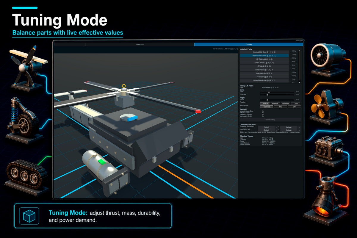 Modular Vehicle System: Vehicle Builder & Physics Toolkit