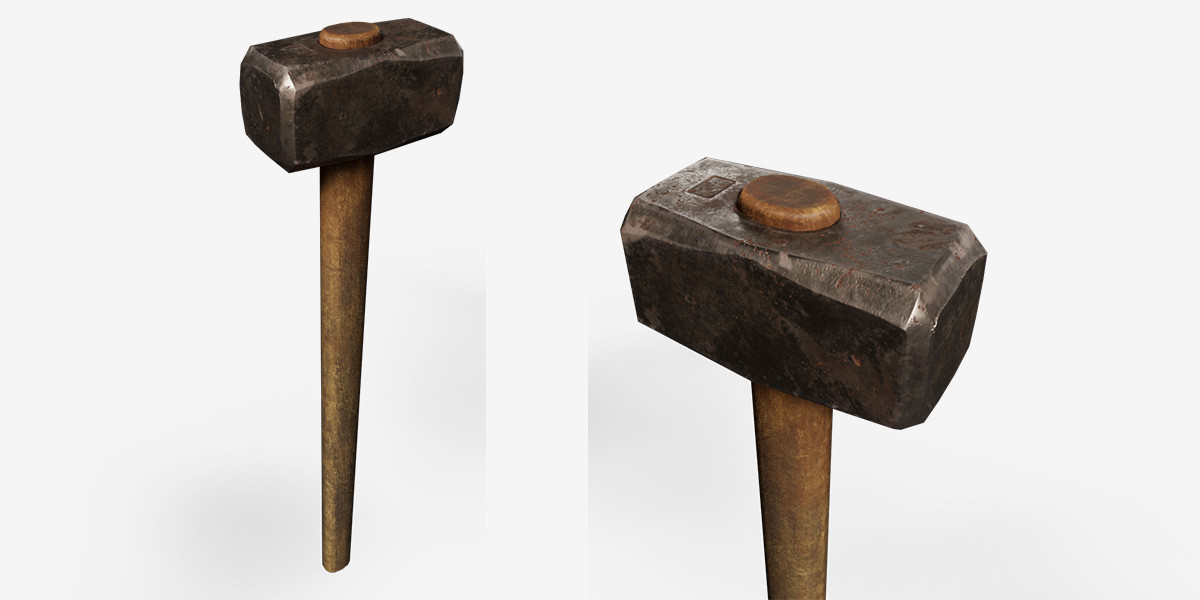 Old Tools Pack set – Game-Ready PBR Models
