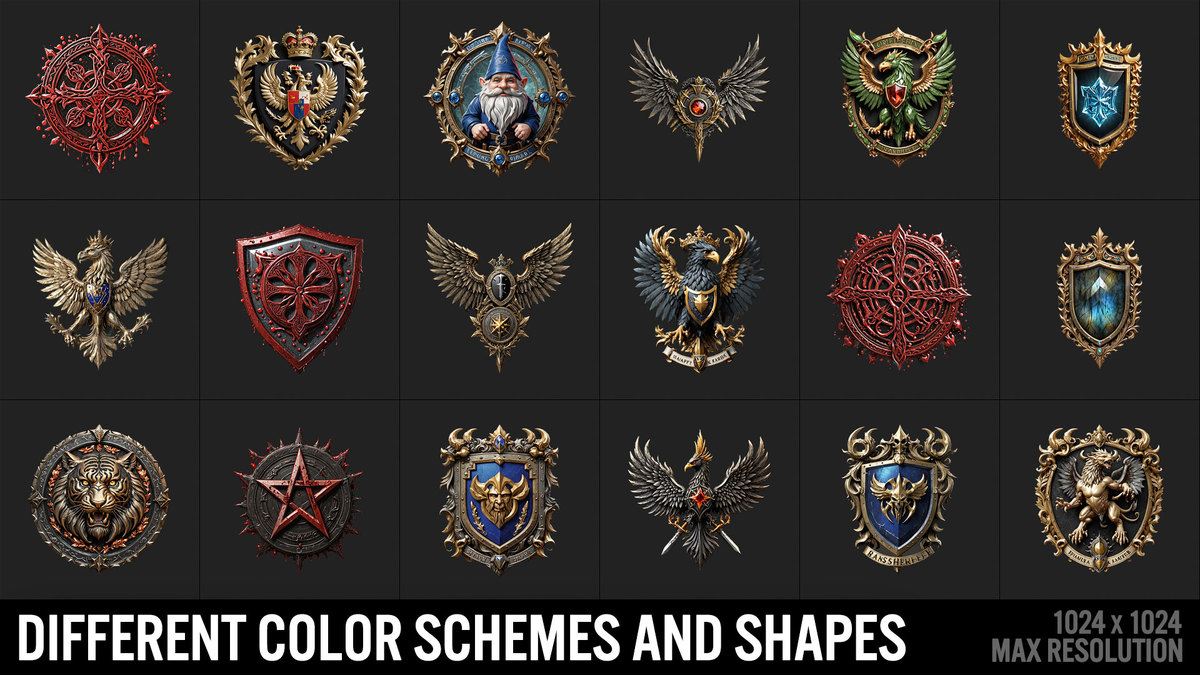 600 Achievements, Trophies, Rewards, Emblems, Badges, Awards, Artifacts Vol2