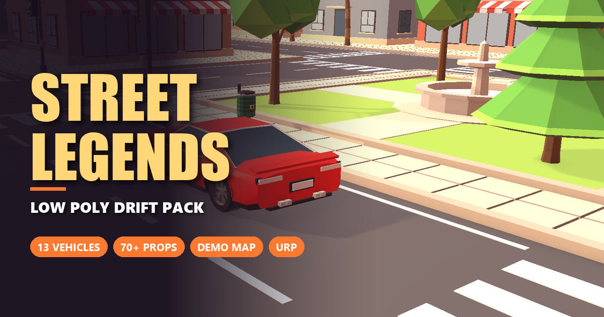 Street Legends – Low Poly Drift Pack