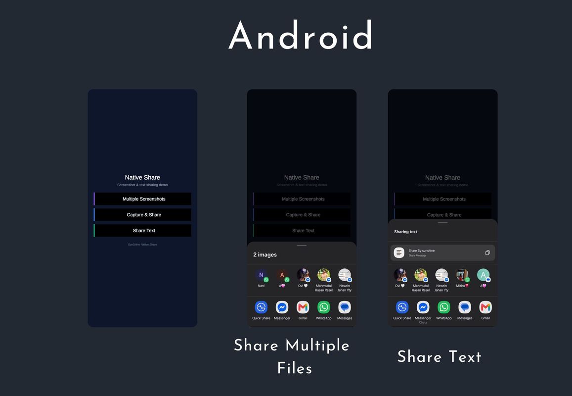 Native Share Plugin for Android & iOS (Pro)
