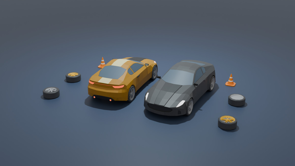Mobile Optimize-Low Poly Cars