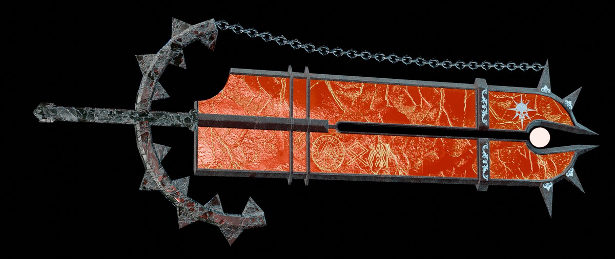 Dark Fantasy Giant Sword - 2 Texture Variants Pack
