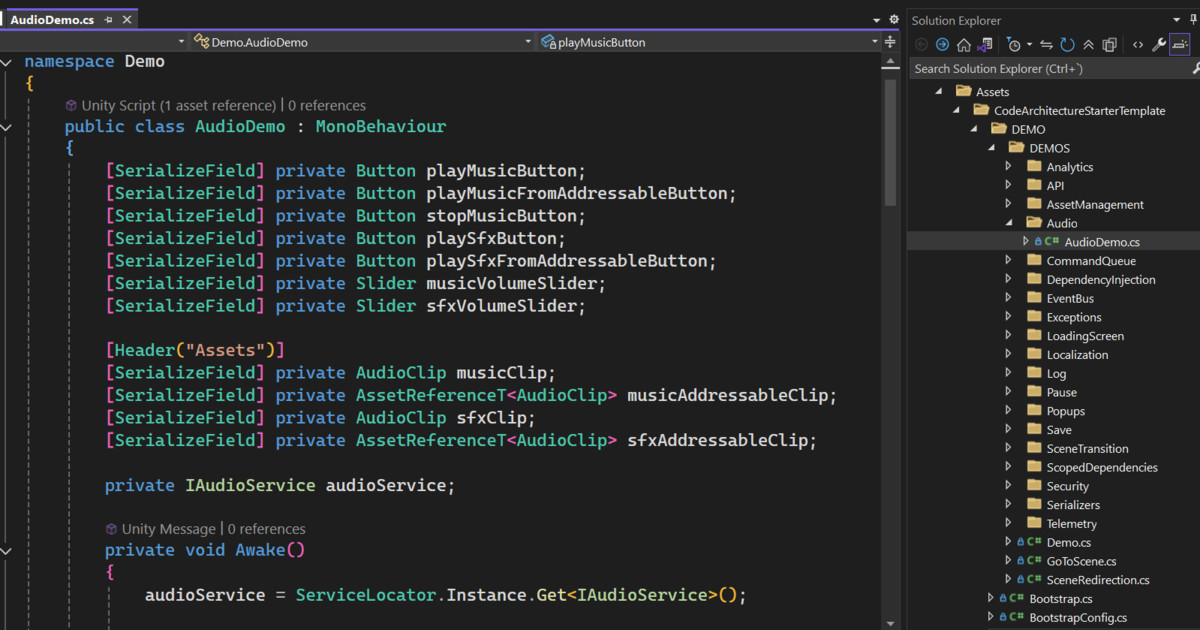 Code Architecture Starter Template