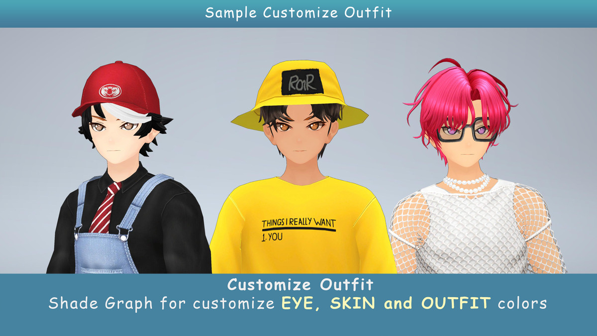 Anime Male Dancer - Pack 13 (3 outfits)