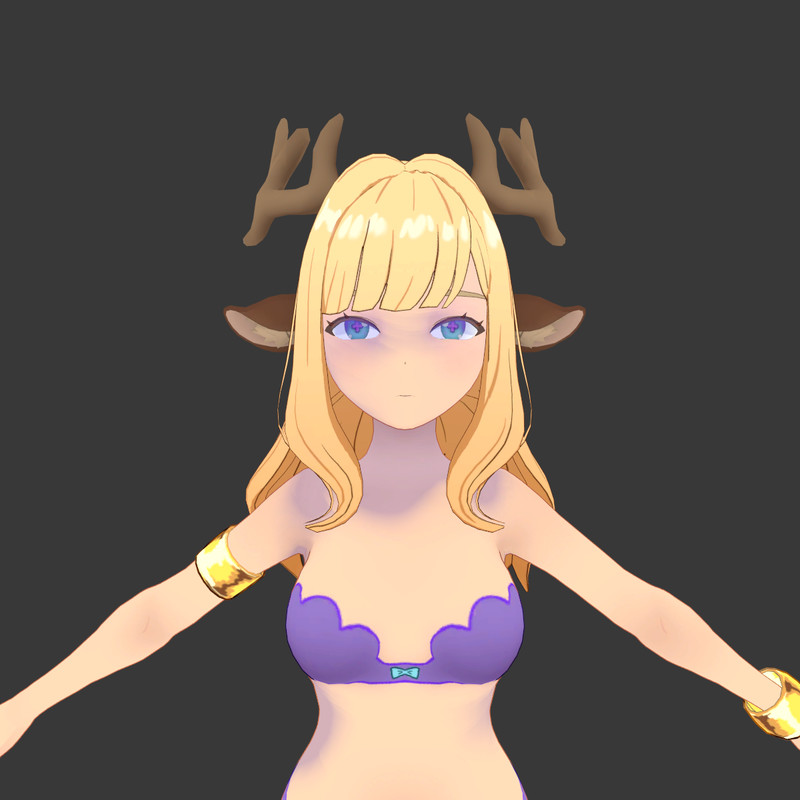 Reina Deer Anime Fantasy Girl