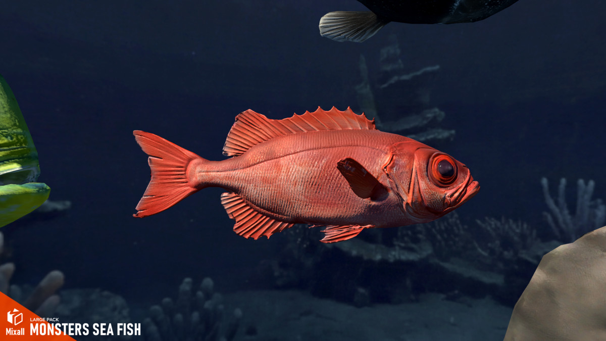 Monsters sea fish - large pack