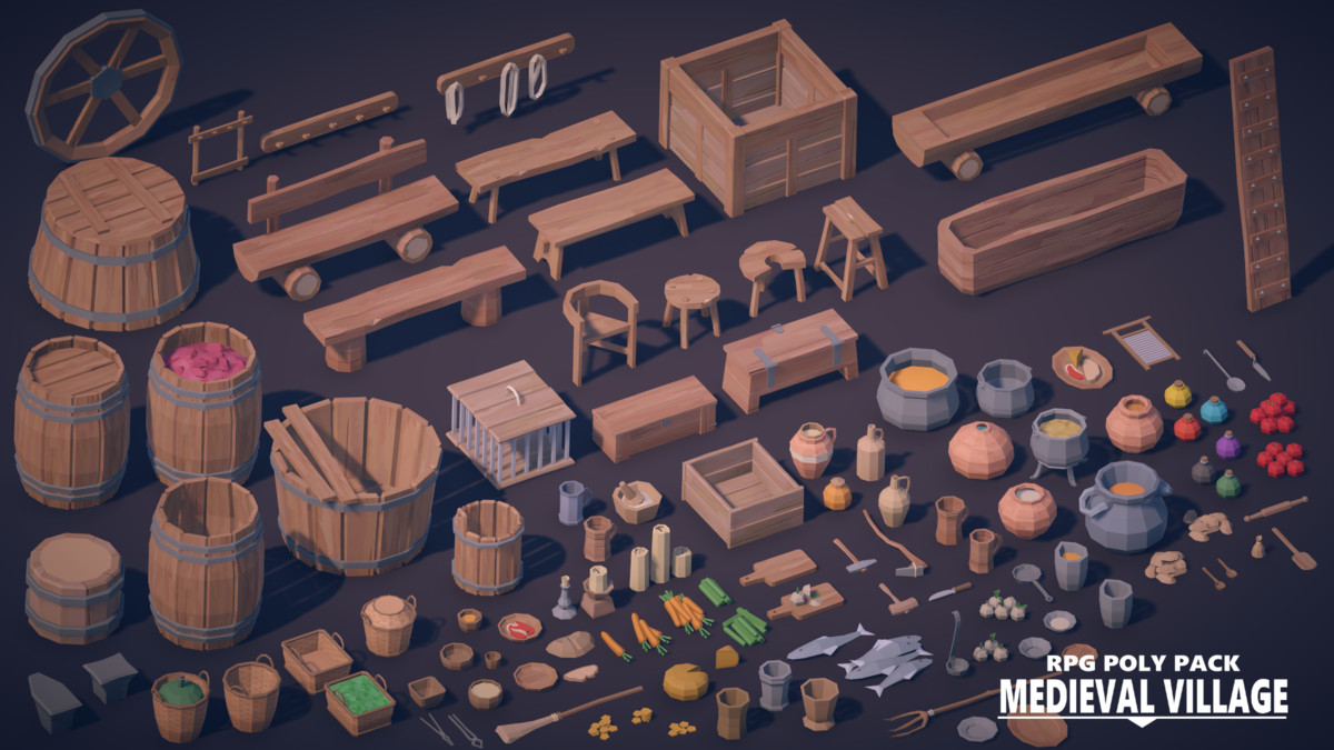 RPG Poly Pack - Medieval Village