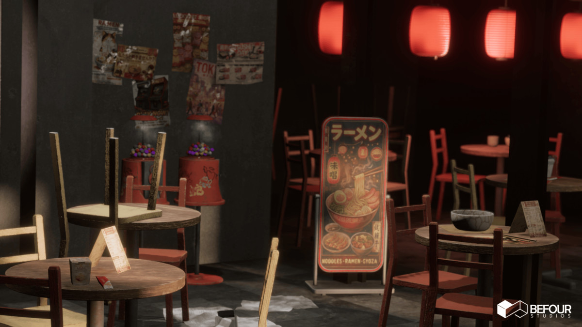 Japanese Old Shopping Mall Environment (Modular, Asian, Abandoned)