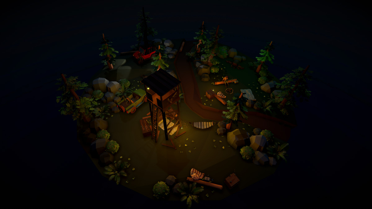 Polygonal Hunters Hideout Spot Asset Package