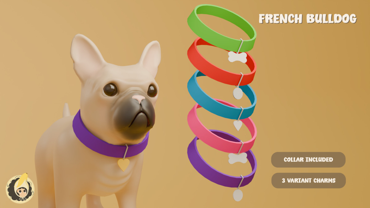 Animated French Bulldog