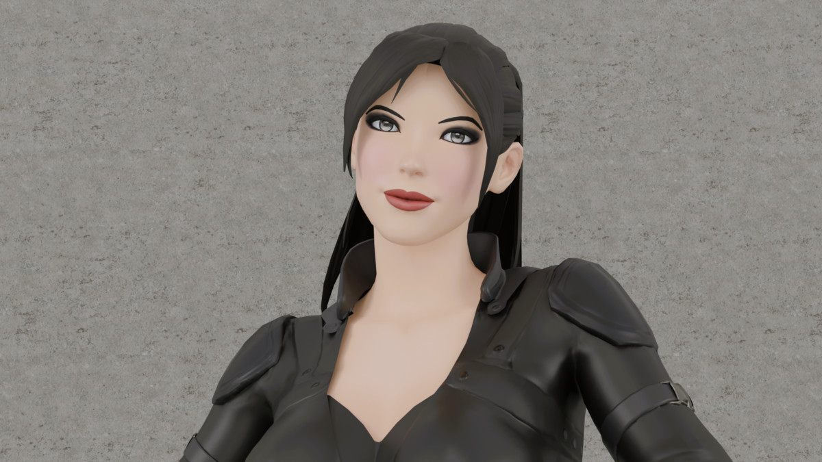3D Lady In Black