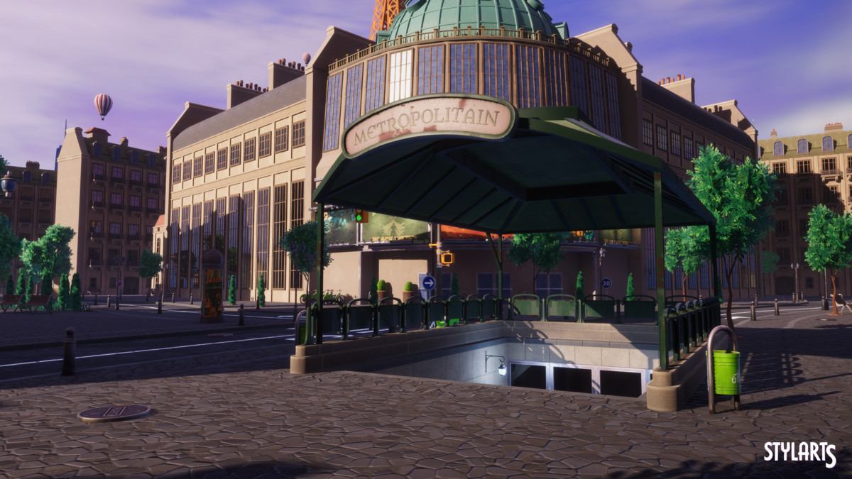 Stylized Paris City