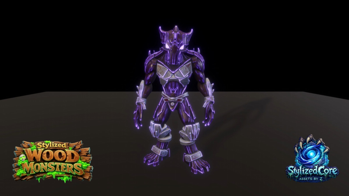 Stylized Wood Monster Pack 2 – Sentinel Variant (Animated, LOD, Skins)