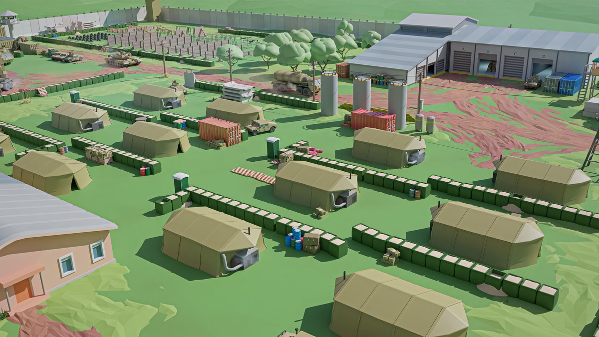 Military 2 - Low Poly 3D Models Pack