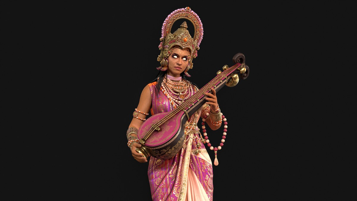 Indian Goddess Saraswati