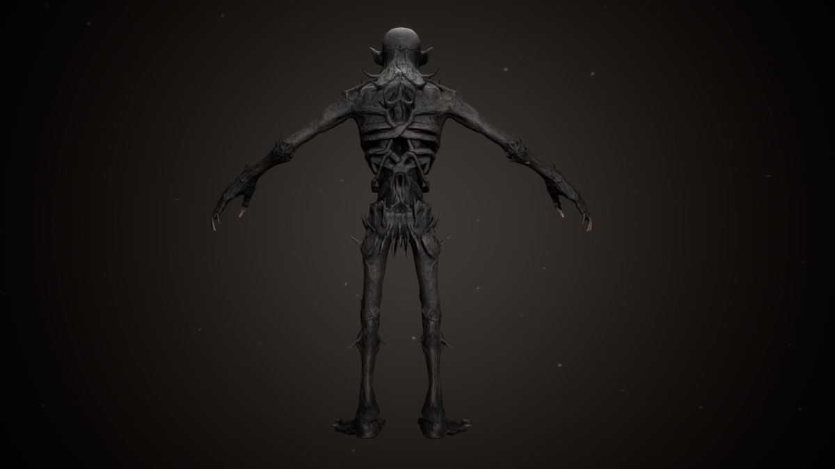 Skinny Ghoul - Dark Humanoid Creature