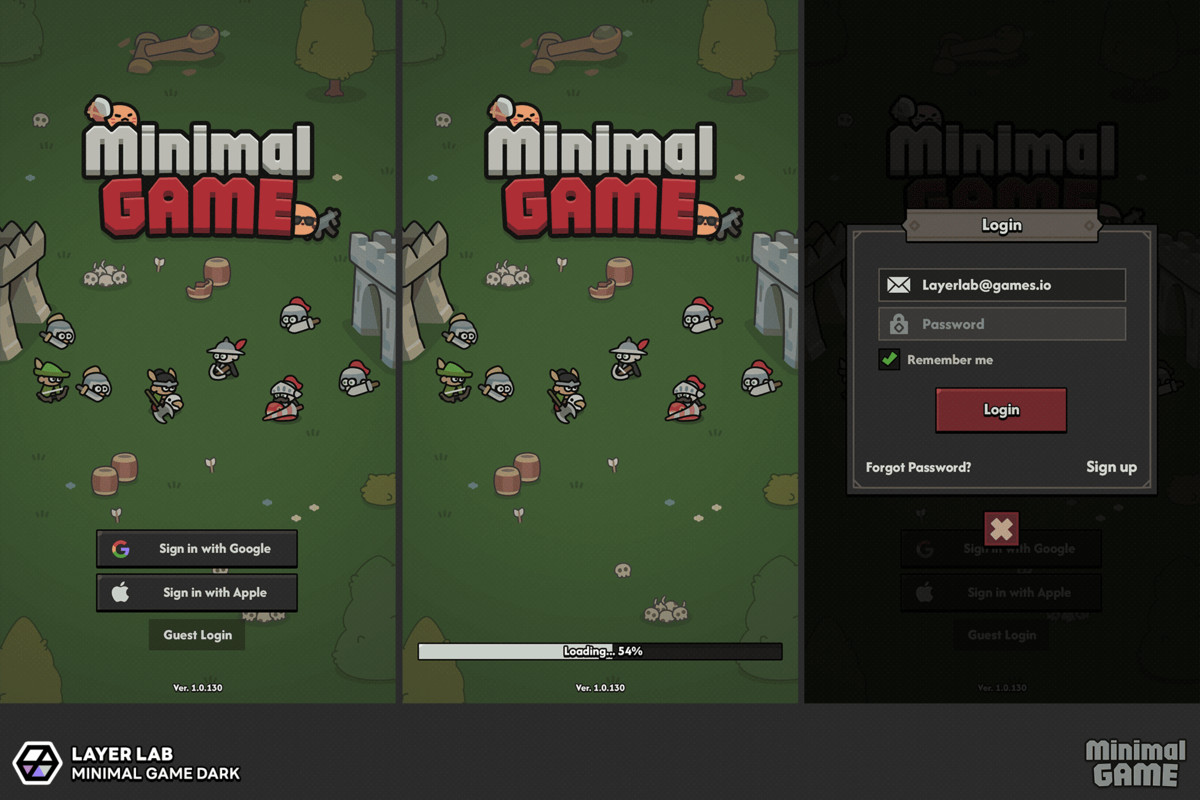 GUI Pro - Minimal Game Dark
