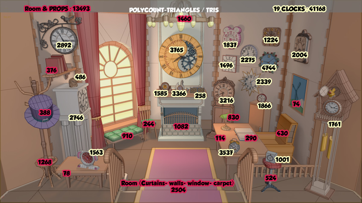 Stylized Clock Collection - Cozy Interior Edition