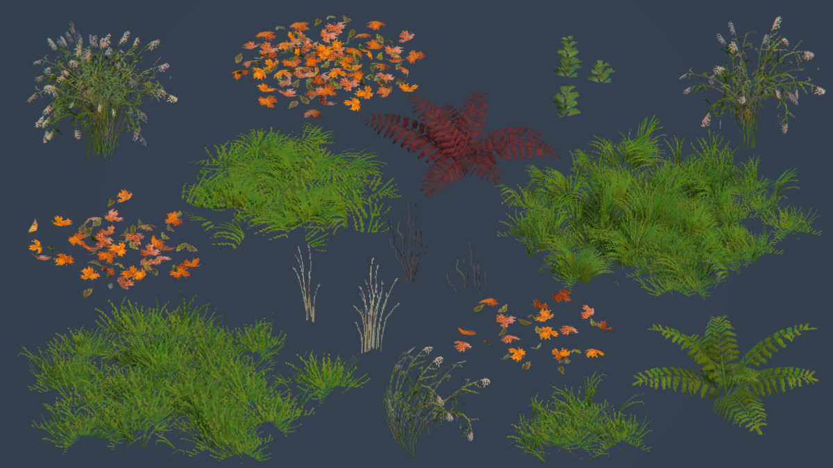 Retro Pixel Forest Set