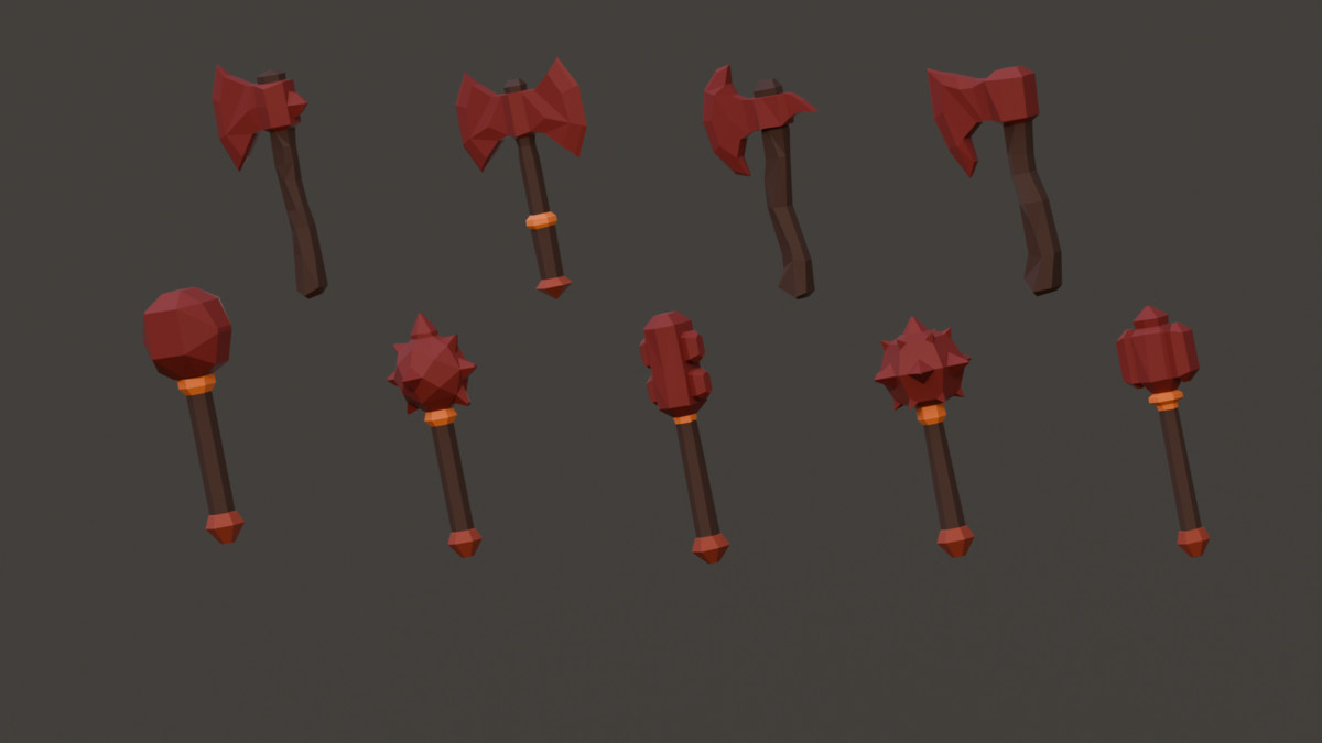 Fantasy Melee Weapons - Low Poly Pack
