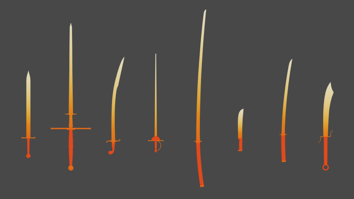 BIG Stylized Sword Low-Poly pack (Mobile Ready)