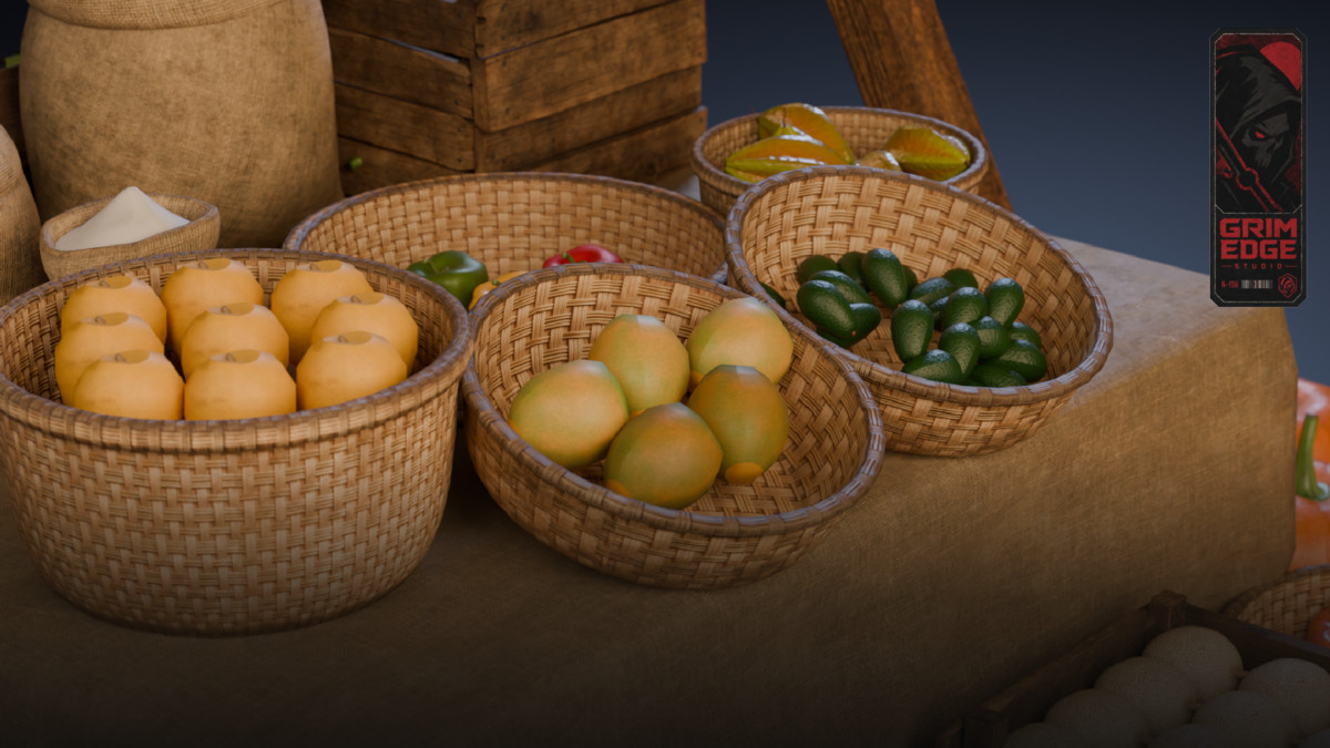 Medieval Grocery Stall