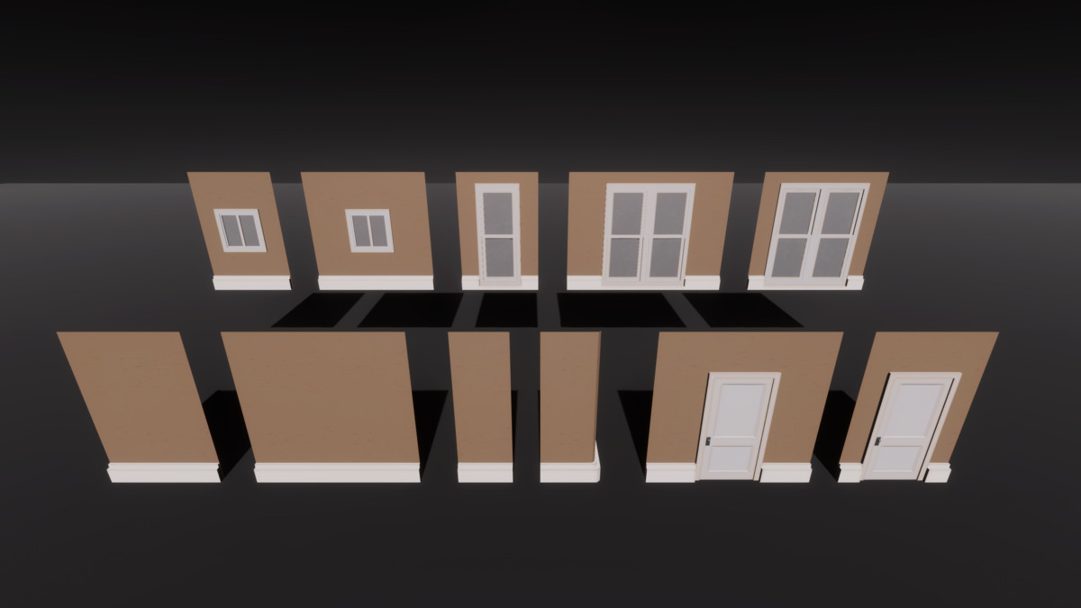 Stylized Modular Bedroom - PBR Interior Kit (URP/Built-In/HDRP)