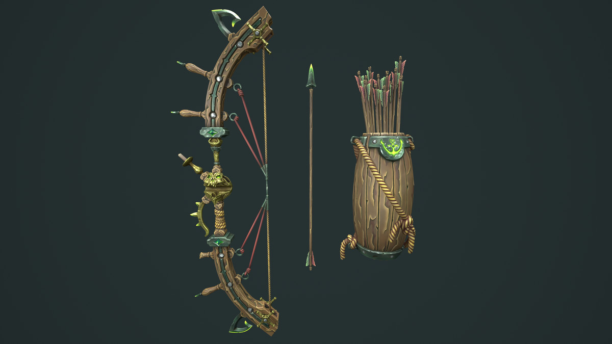 Pirate bow quiver arrow
