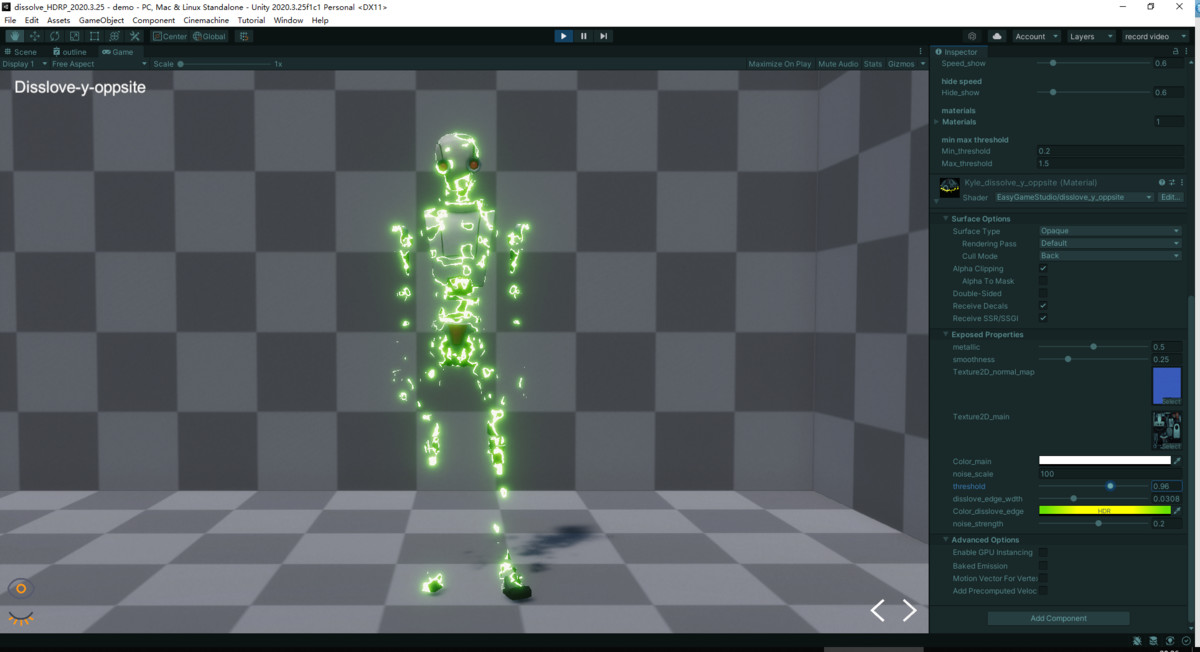 Dissolve Shader - HDRP