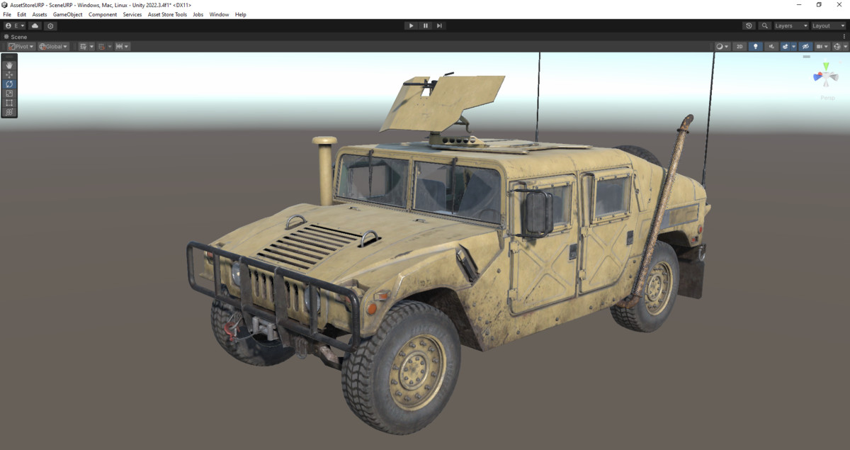 Rigged Military Cars Bundle 4pcs