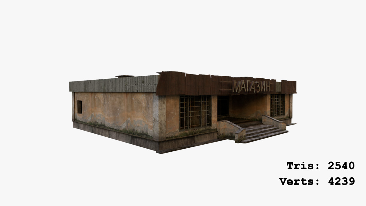 Abandoned Apocalyptic Buildings Mega Pack