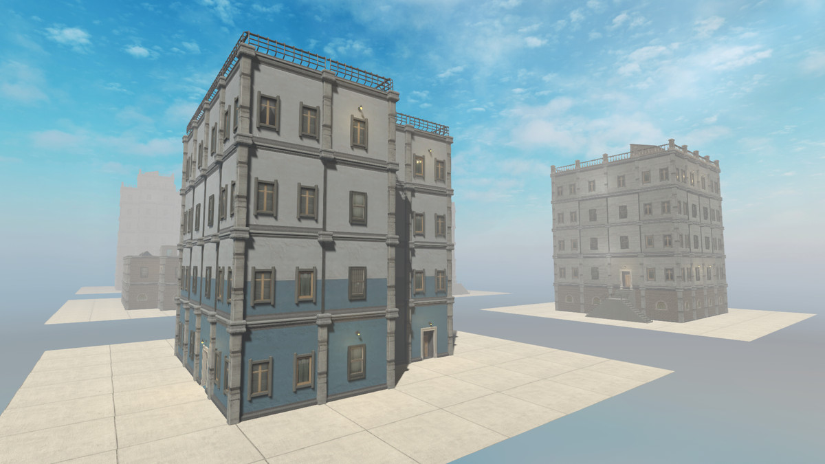 Realistic Modern Modular Building 1 Asset Package