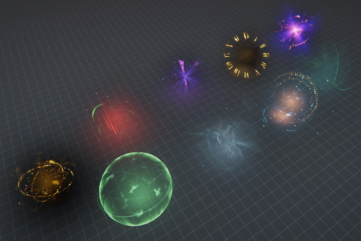 Realistic ARPG Pickups Auras and Buffs VFX