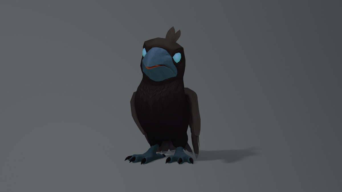 Animated Stylized Crow