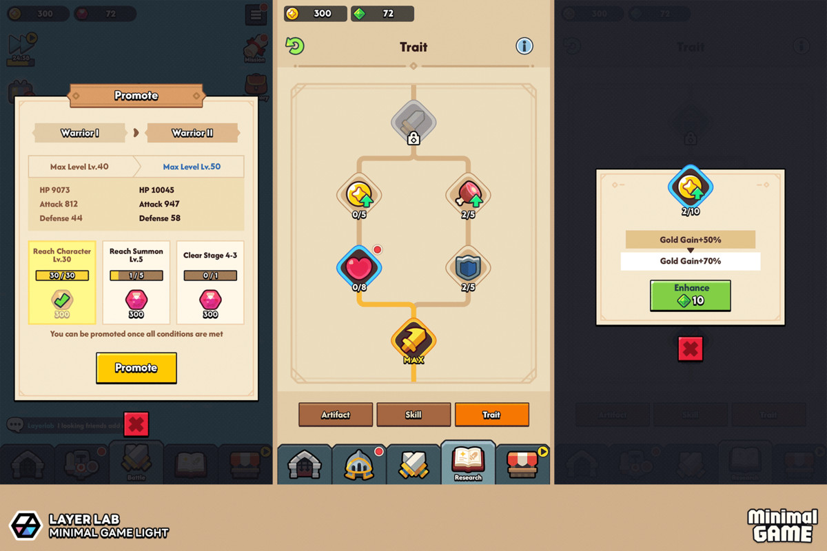 GUI Pro - Minimal Game Light(+PSD)