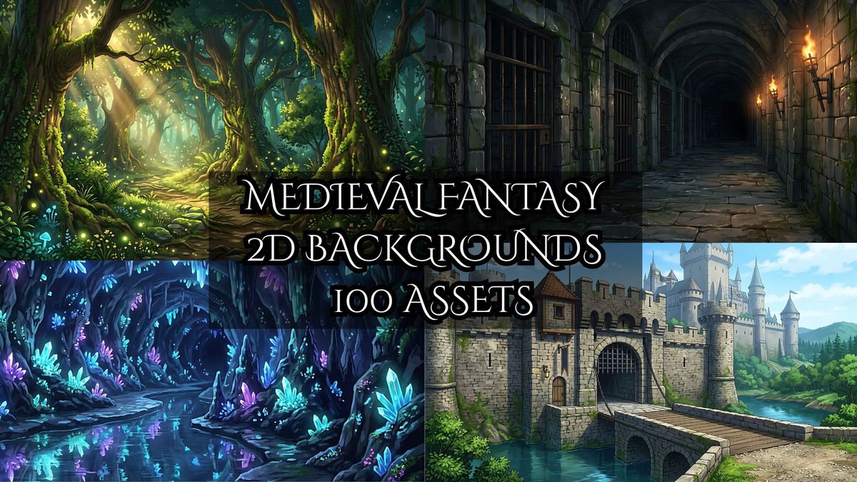 Medieval & Fantasy 2D Backgrounds Pack - Vol. 1