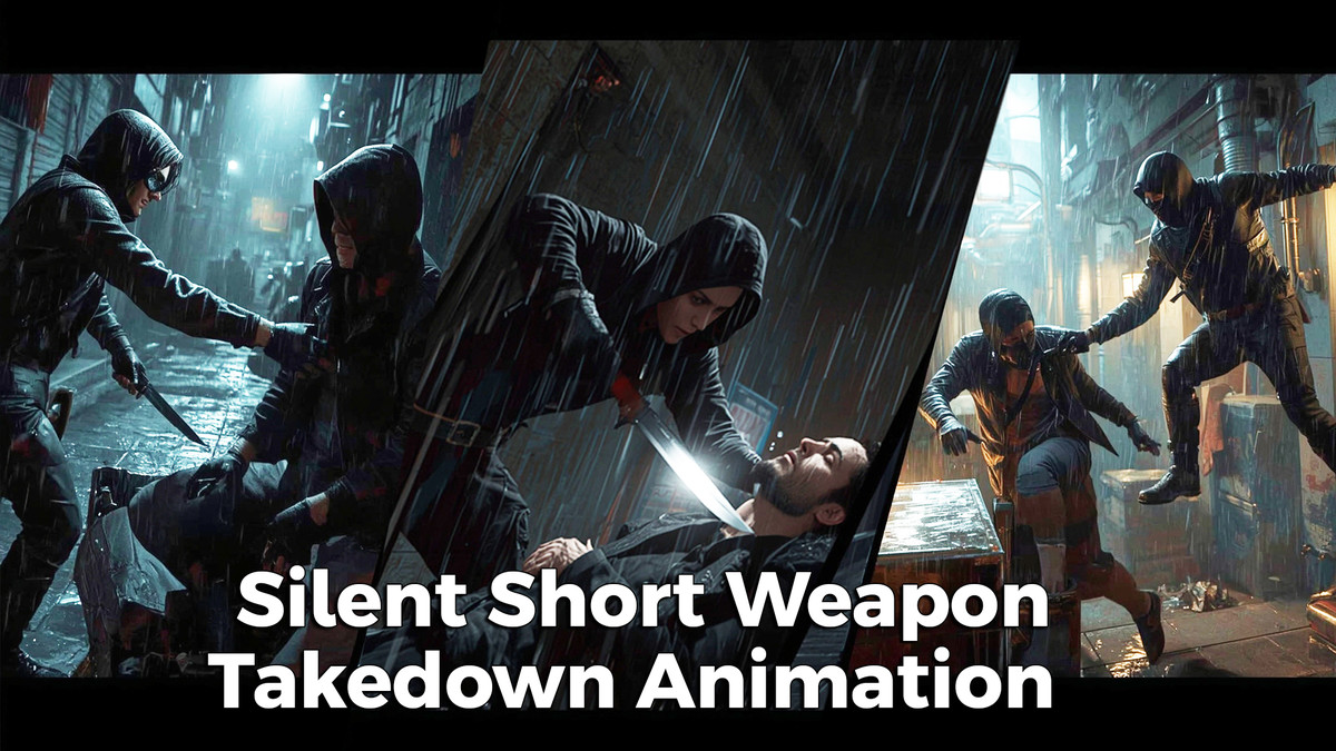 Silent Short Weapon Takedown Animation Pack