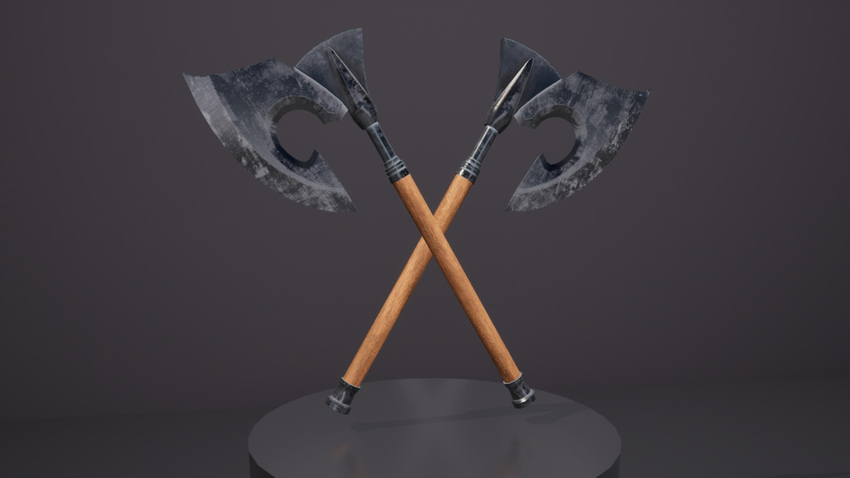 Realistic War Axe Bundle - 4K PBR Weapons