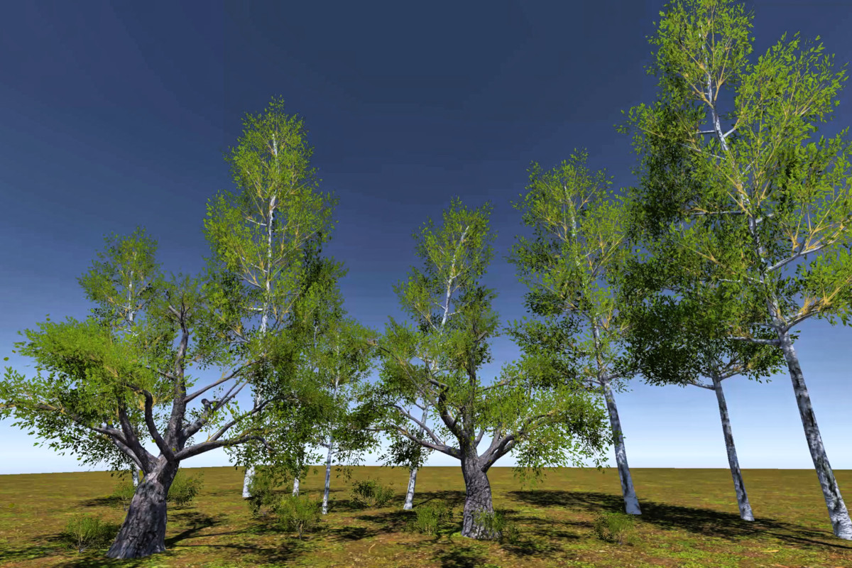 Interactive Foliage System: Seasons, SSS & Wind (URP)
