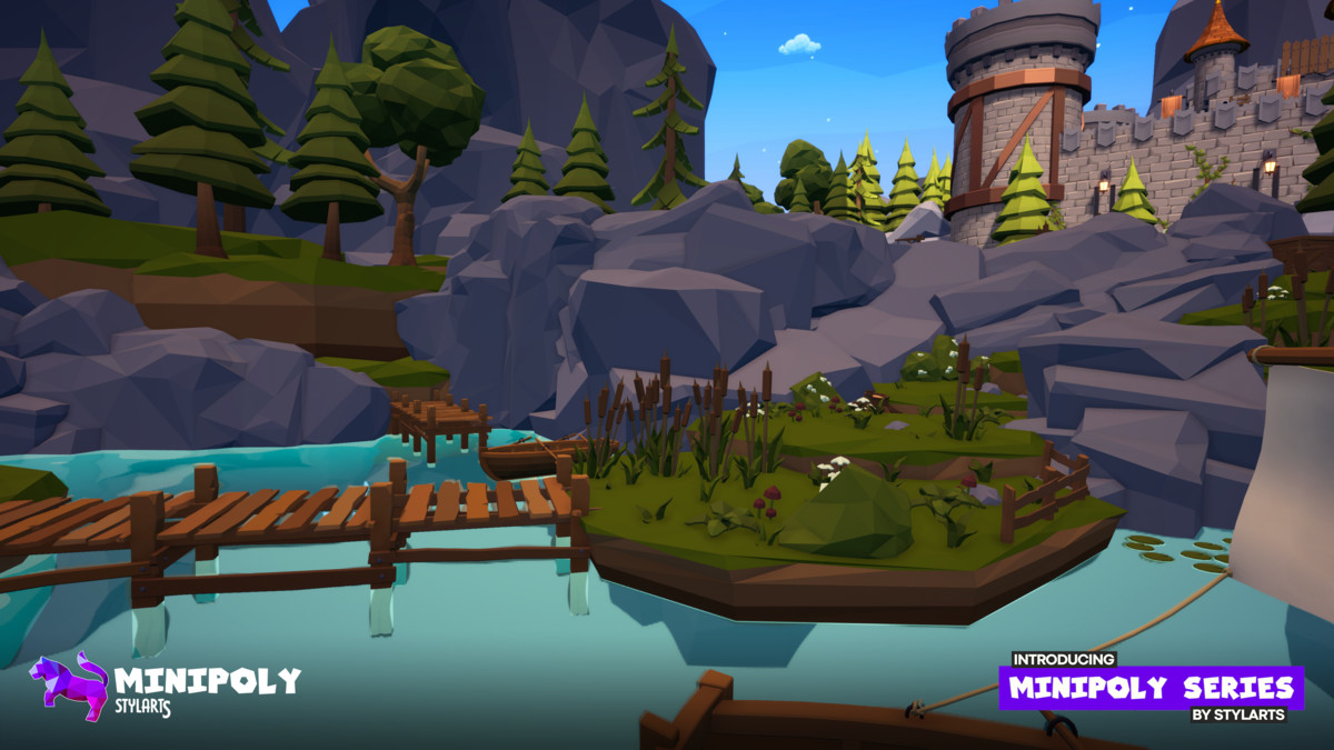 Minipoly Series - Mythic Castle ( Stylized Lowpoly Environment )