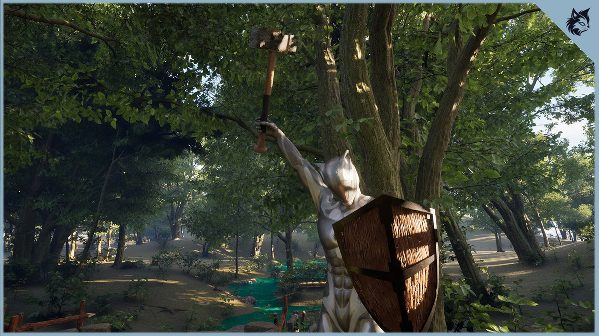 Hammer and Shield Combat Animation Pack