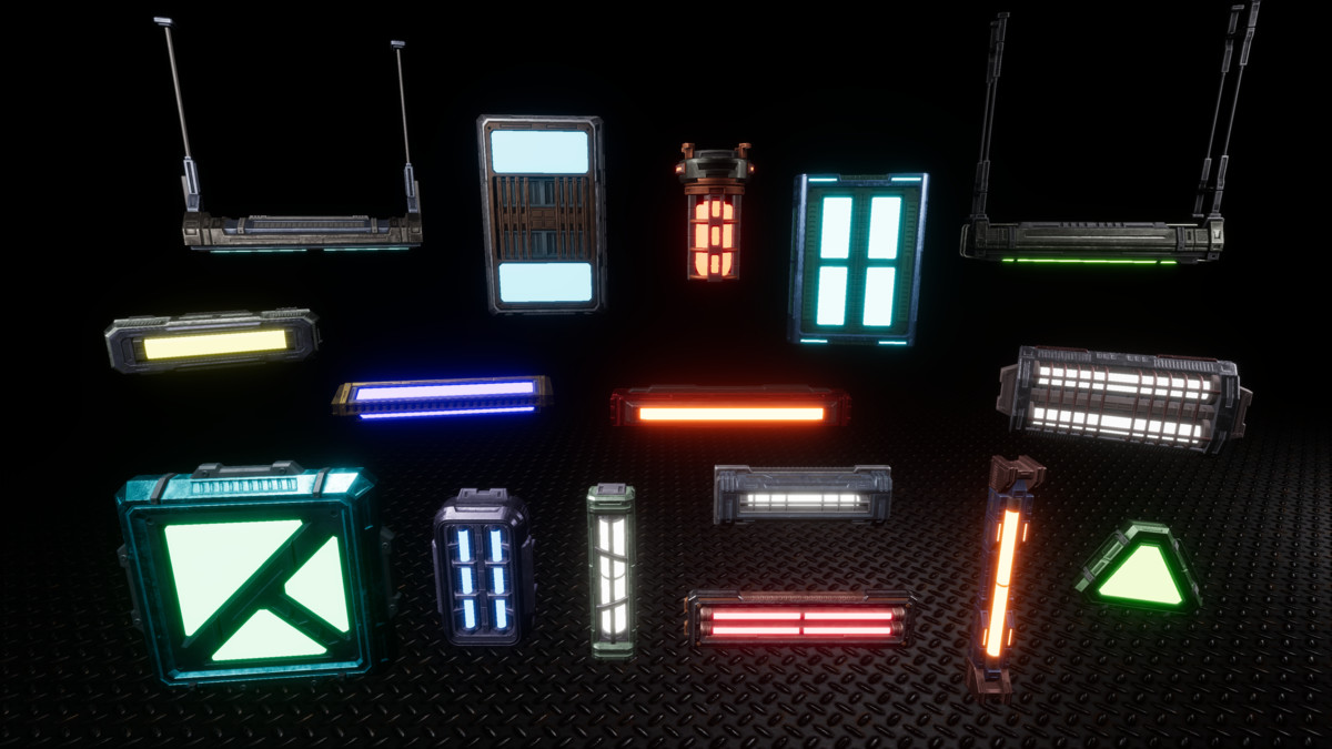 Sci-fi Lights Props Pack