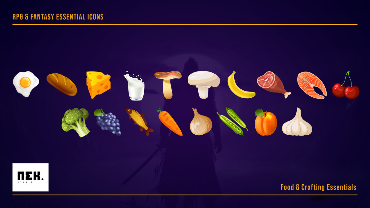 RPG & Fantasy Essential Icons (110 Assets)