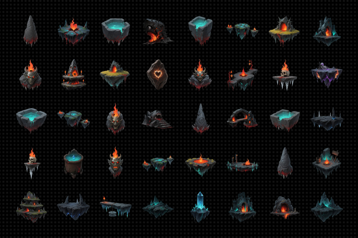 Abyssal Hollow – Dark Fantasy Cave Pack V3.0